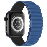 Swissten řemínek pro Apple Watch silikonový - magnetic 38 / 40 / 41 mm, modro černá
