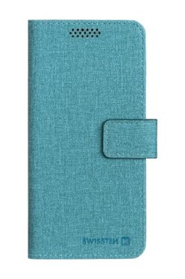 Flipové púzdro SWISSTEN LIBRO UNI BOOK II XXL, tyrkysová (170 x 83 mm)