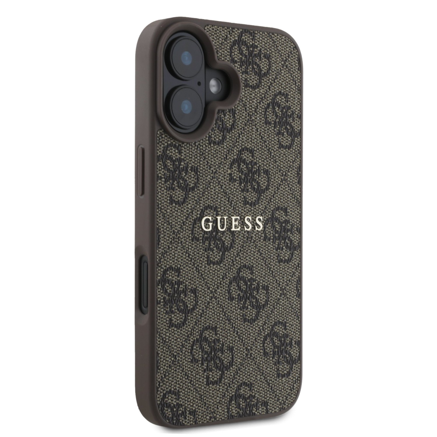 Guess PU 4G Classic Logo MagSafe Zadní Kryt pro iPhone 16 Plus Brown