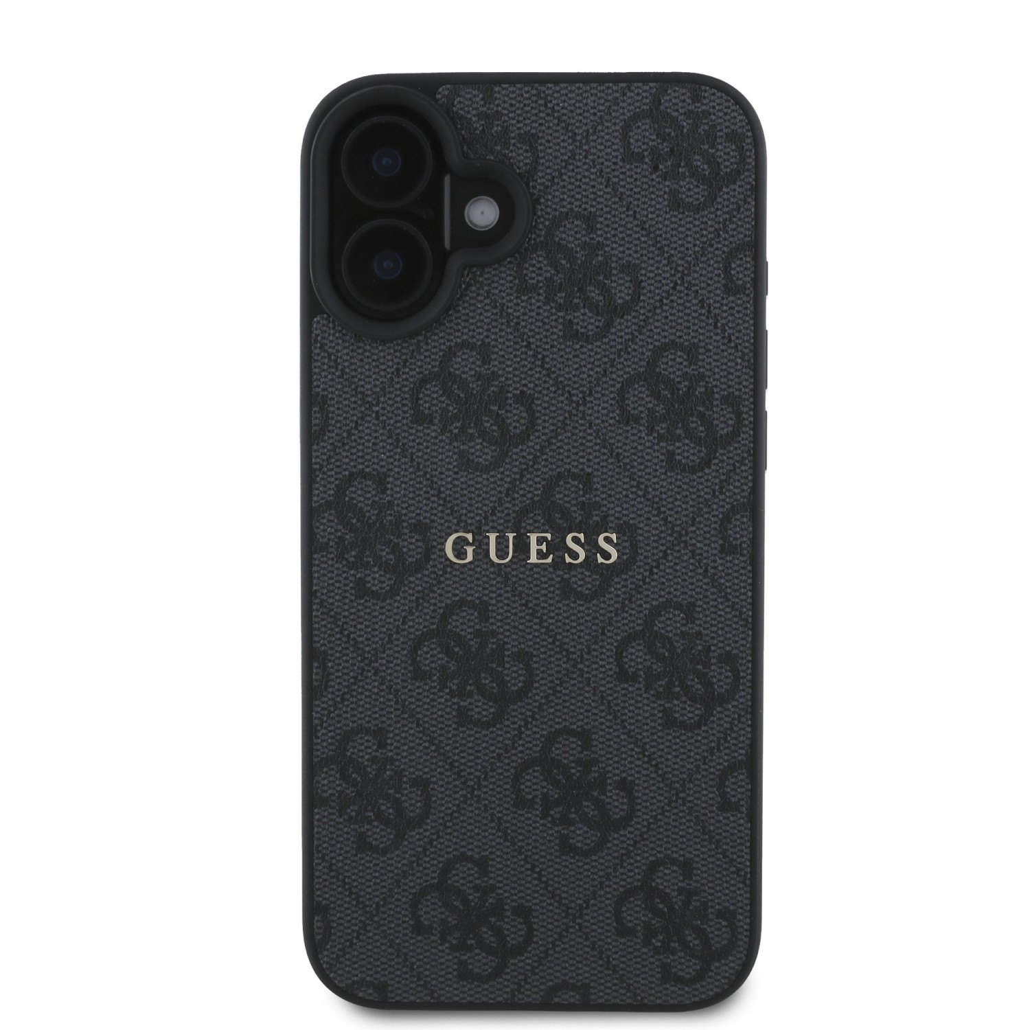 Guess PU 4G Classic Logo MagSafe Zadní Kryt pro iPhone 16 Plus Black