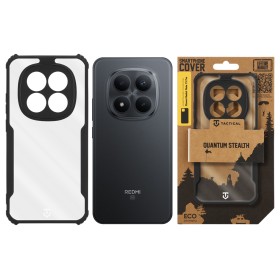 Zadný kryt Tactical Quantum Stealth pre Xiaomi Redmi Note 15 Pro, transparentná čierna