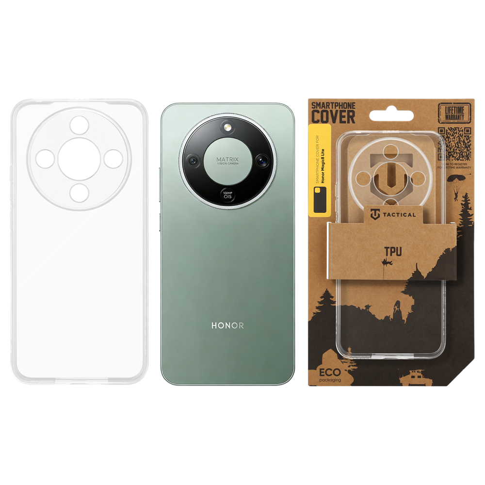 Tactical TPU Kryt pro Honor Magic8 Lite Transparent