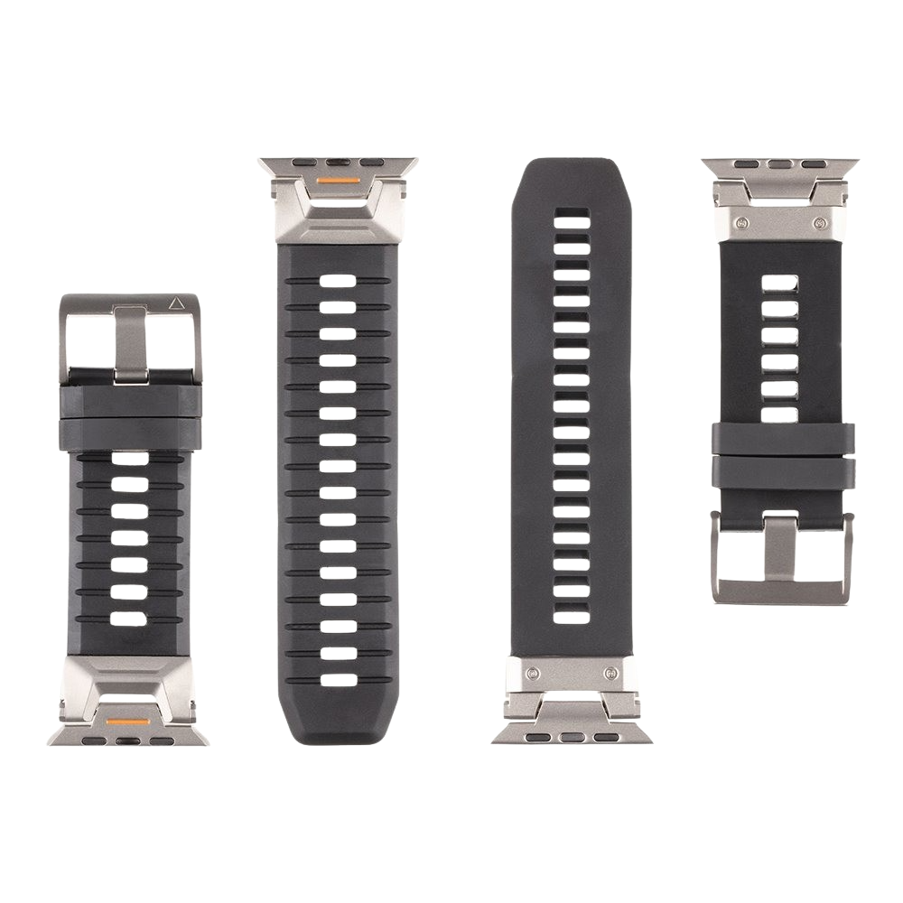 Tactical Tough Band pro Apple Watch Ultra Black/Silver