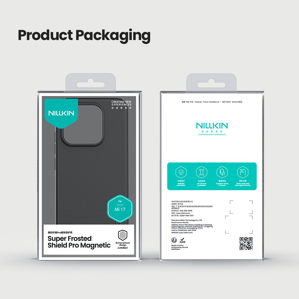 Nillkin Super Frosted PRO Magnetic Zadní Kryt pro Xiaomi 17 Black