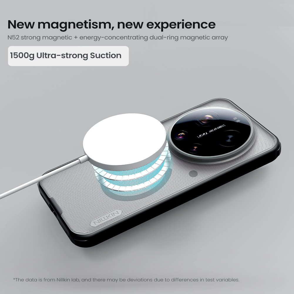 Nillkin Super Frosted PRO Magnetic Zadní Kryt pro Xiaomi 17 Ultra Transparent Black