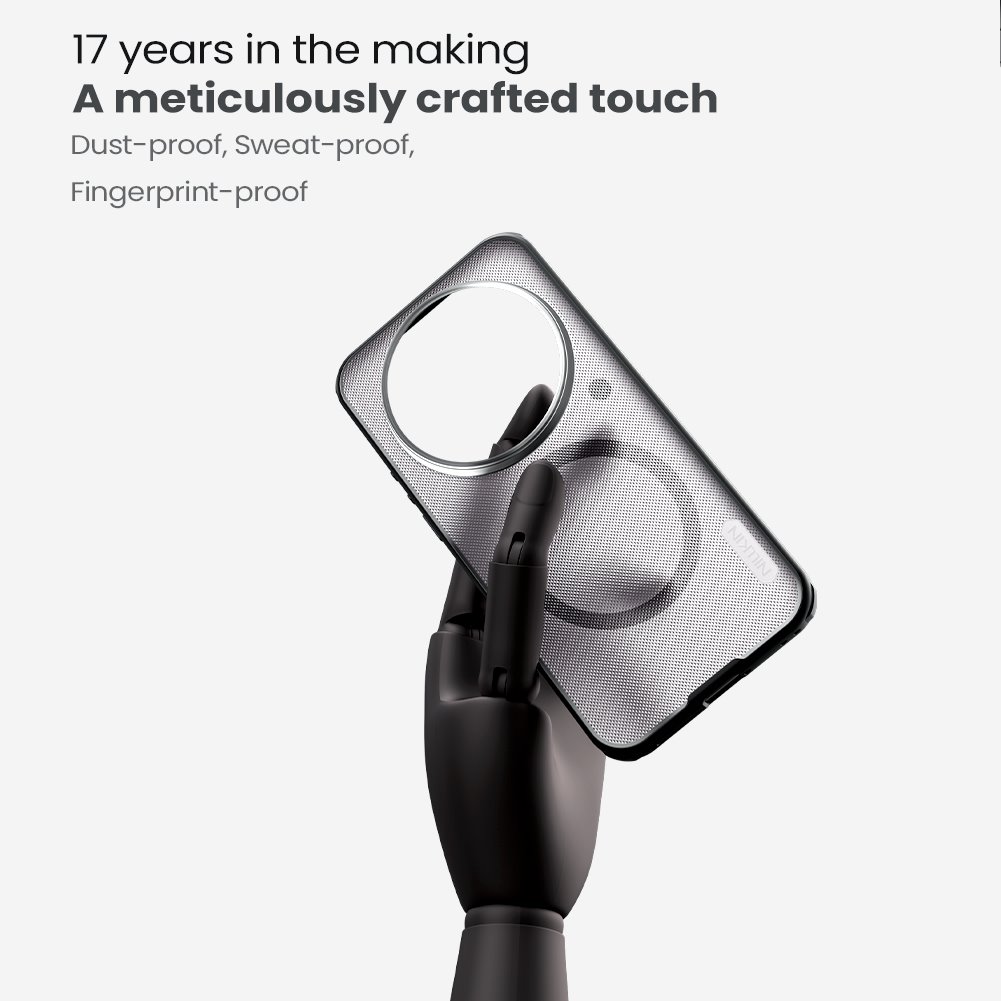 Nillkin Super Frosted PRO Magnetic Zadní Kryt pro Xiaomi 17 Ultra Transparent Black