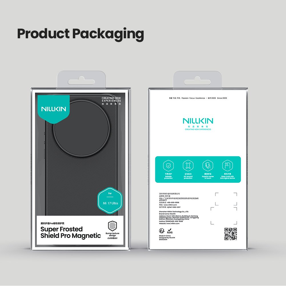 Nillkin Super Frosted PRO Magnetic Zadní Kryt pro Xiaomi 17 Ultra Black