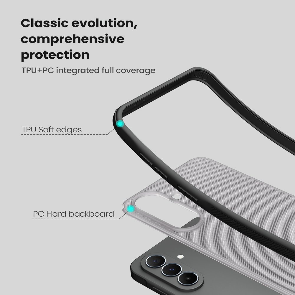 Nillkin Super Frosted PRO Zadní Kryt pro Samsung Galaxy A37 Transparent Black