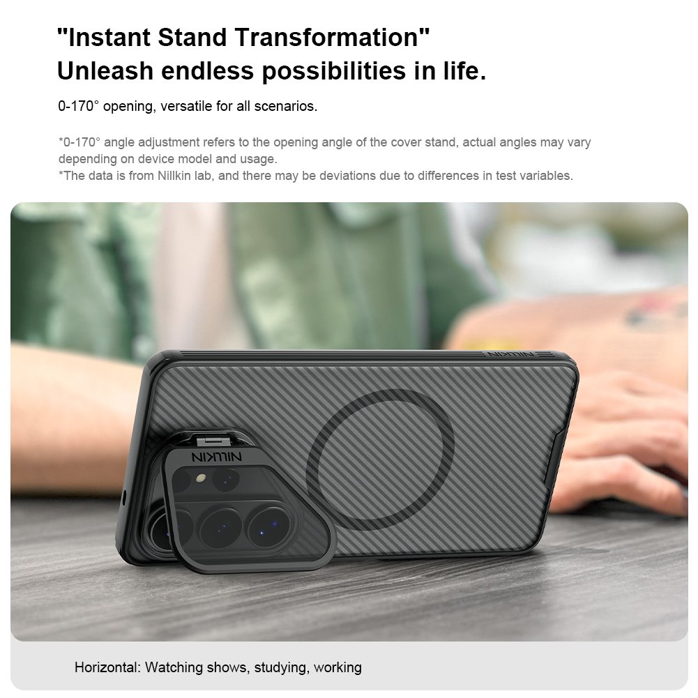 Nillkin CamShield Prop Magnetic (Transparent Lens) Zadní Kryt pro Samsung Galaxy S26 Ultra Transparent Black