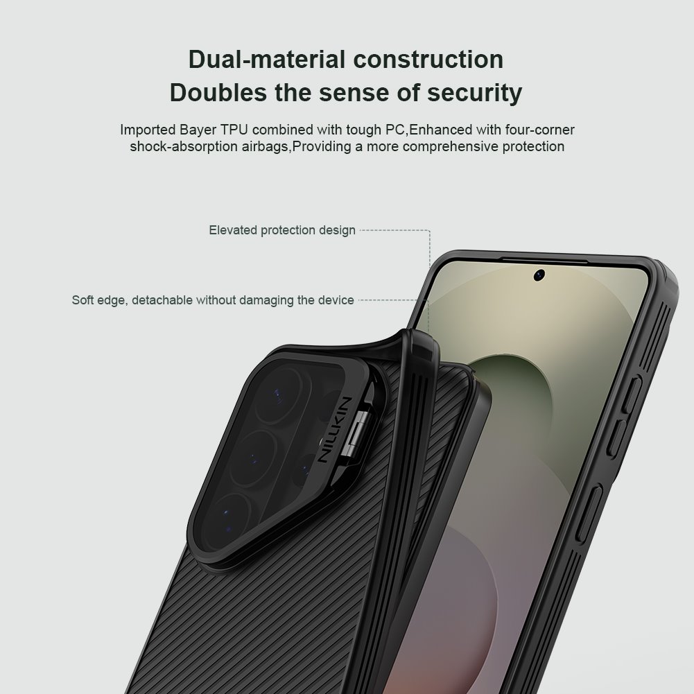 Nillkin CamShield Prop Magnetic (Transparent Lens) Zadní Kryt pro Samsung Galaxy S26 Ultra Transparent Black