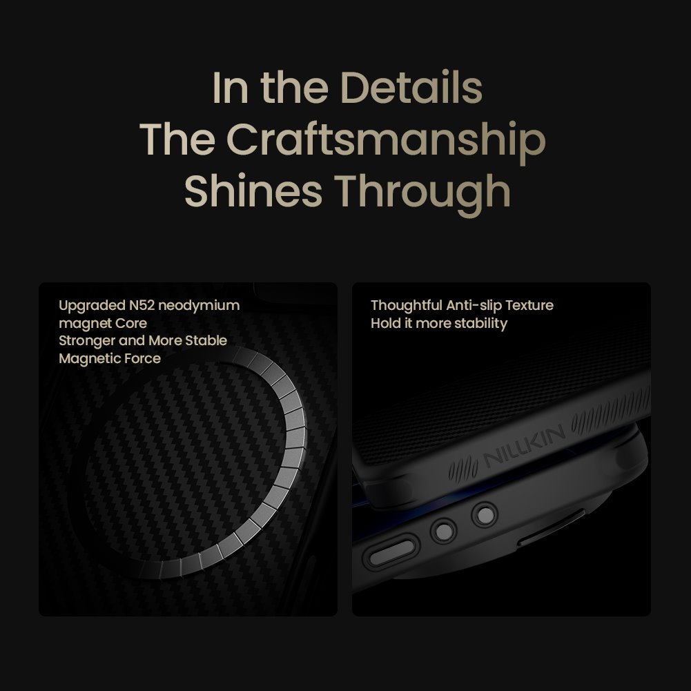 Nillkin CarboProp Aramid Magnetic Zadní Kryt pro Xiaomi 17 Ultra Black