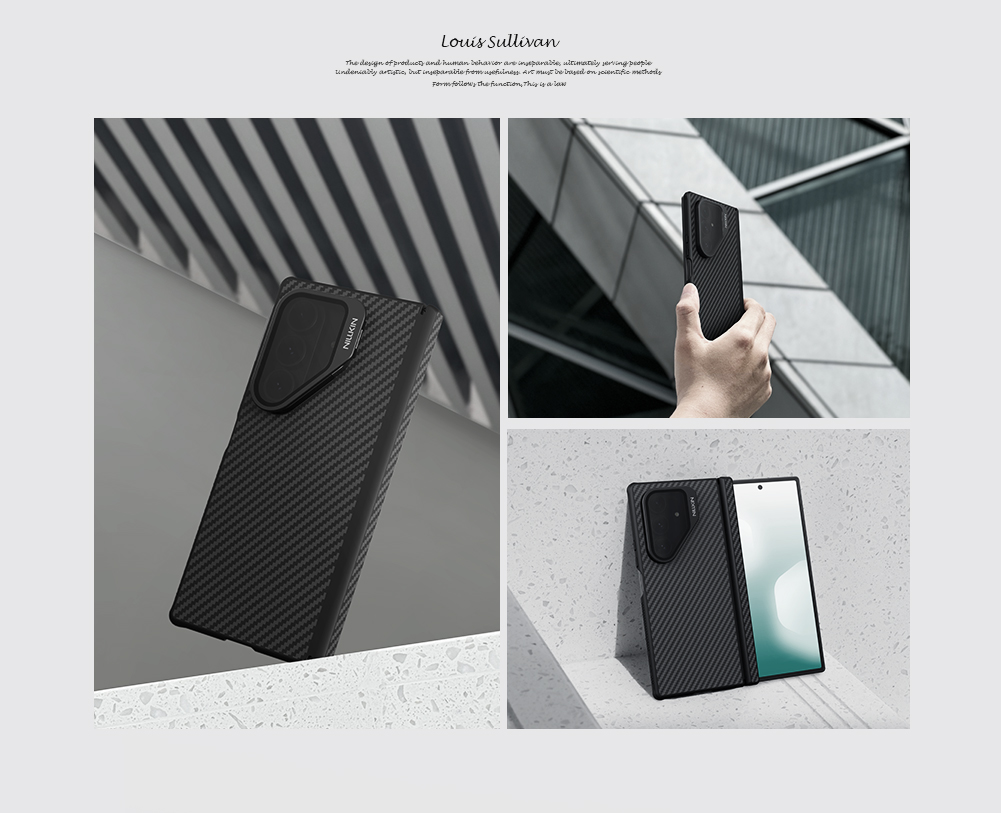 Nillkin CarboProp Aramid Magnetic Zadní Kryt pro Samsung Galaxy Z Fold 7 Black