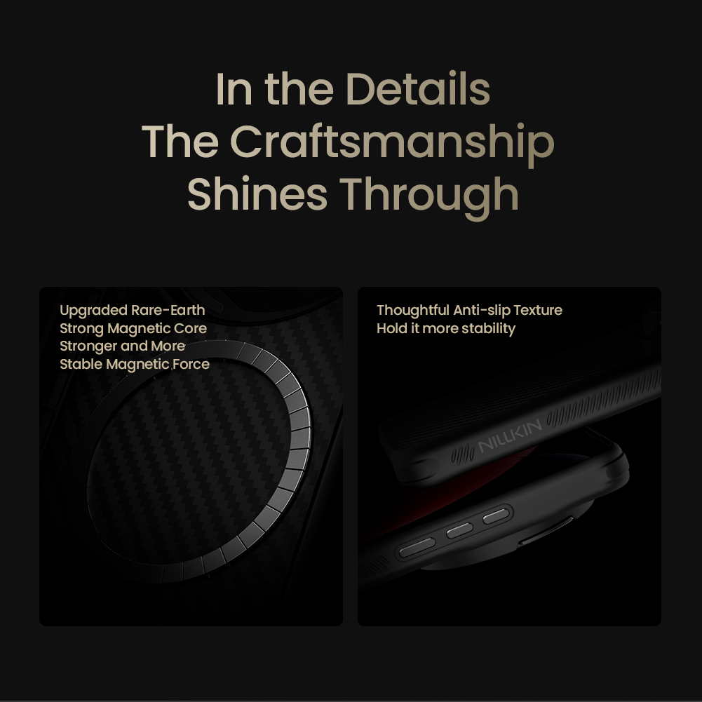 Nillkin CarboProp Aramid Magnetic Zadní Kryt pro Xiaomi 15 Ultra Black