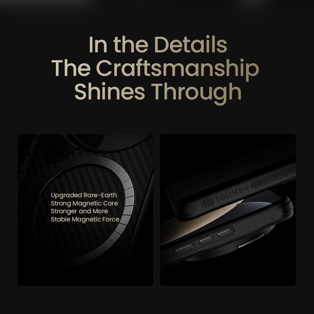 Nillkin CarboProp Aramid Magnetic Zadní Kryt pro Xiaomi 15 Ultra Black