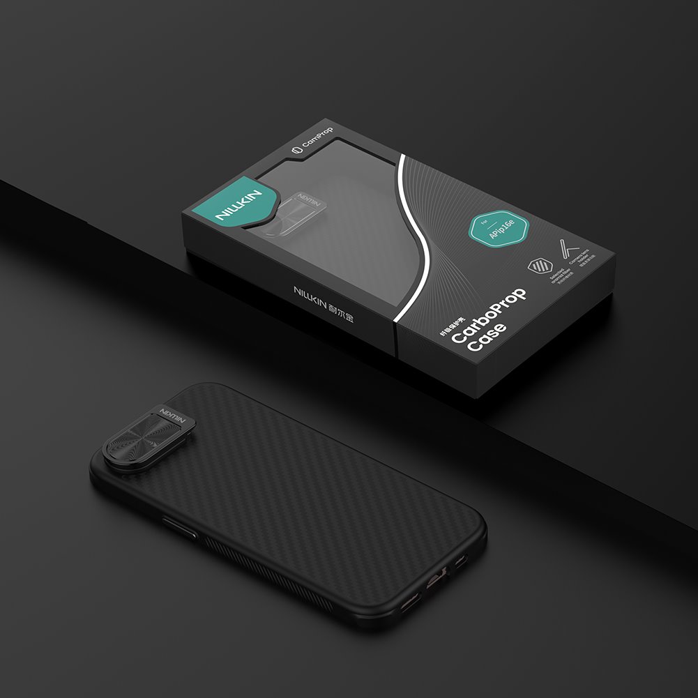 Nillkin CarboProp Aramid Magnetic Zadní Kryt pro Apple iPhone 17e/16e Black