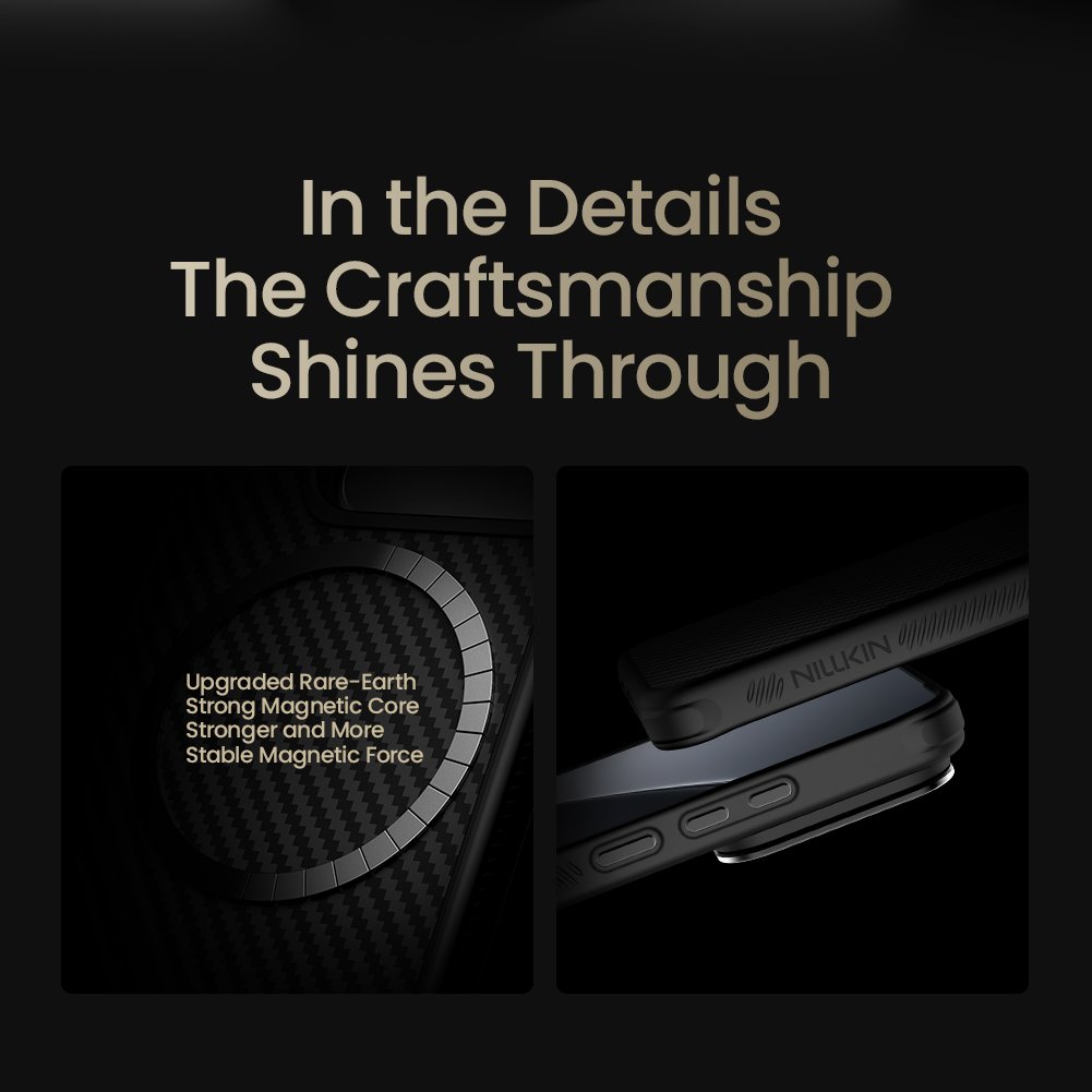 Nillkin CarboProp Aramid Magnetic Zadní Kryt pro Xiaomi 15 Black