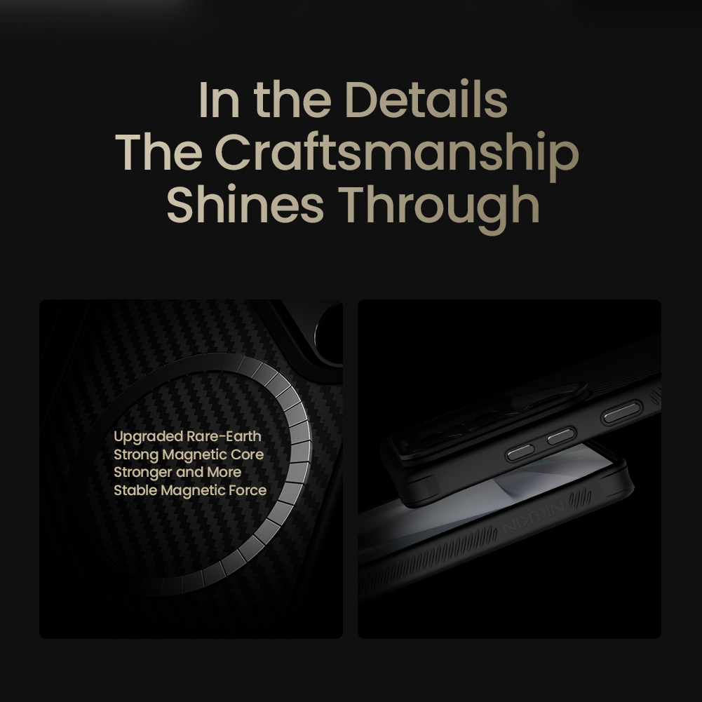 Nillkin CarboProp Aramid Magnetic Zadní Kryt pro Samsung Galaxy S25 Ultra Black