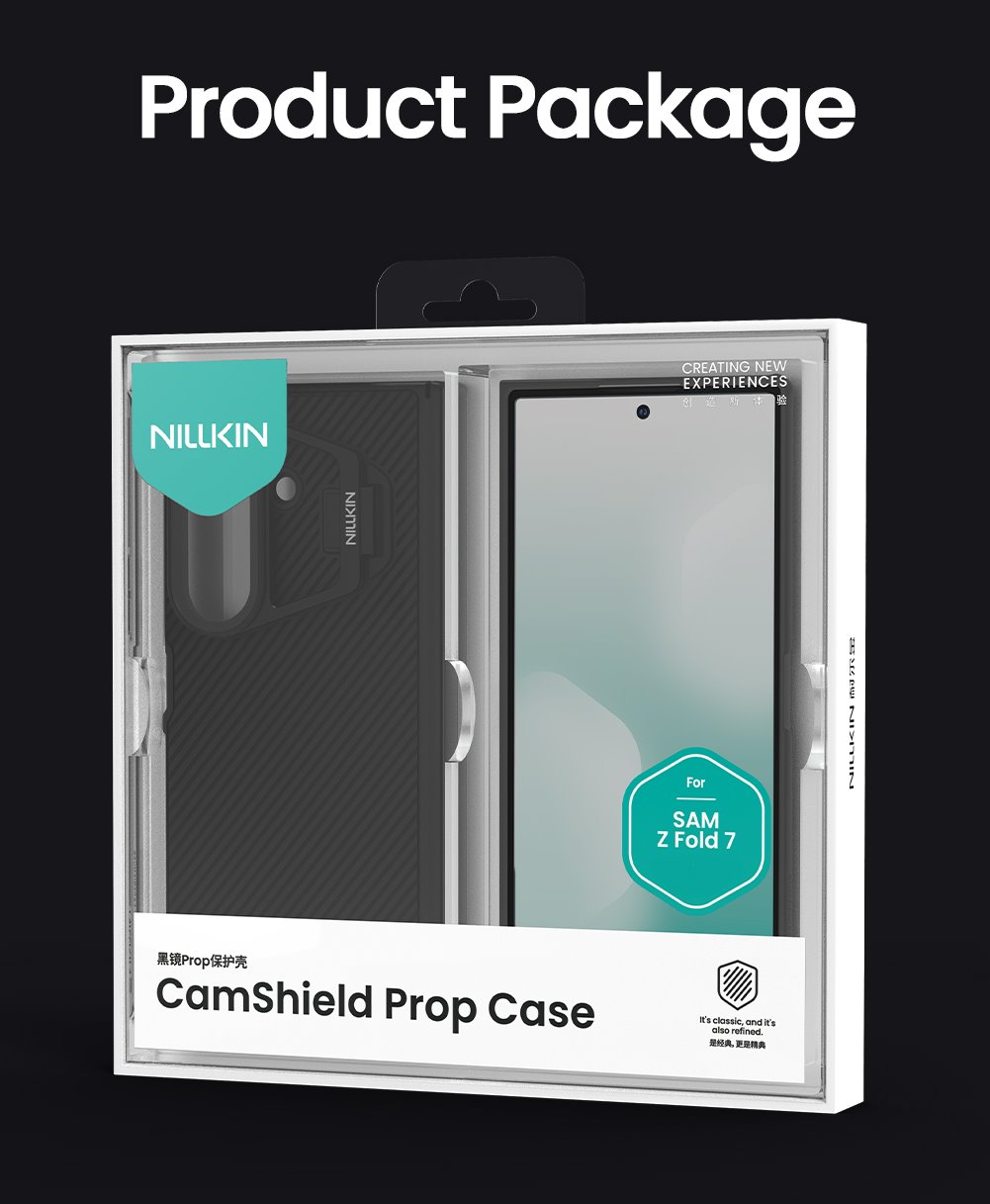 Nillkin CamShield Prop (Transparent Lens) Zadní Kryt pro Samsung Galaxy Z Fold 7 Black
