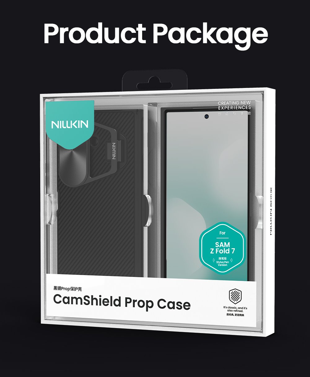 Nillkin CamShield Prop Pen Slot Zadní Kryt pro Samsung Galaxy Z Fold 7 Black