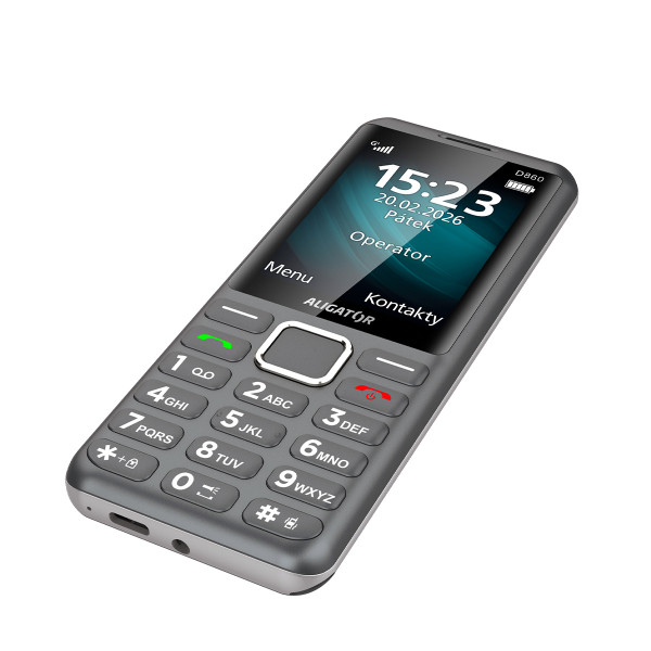 ALIGATOR D860 Dual SIM, titanový