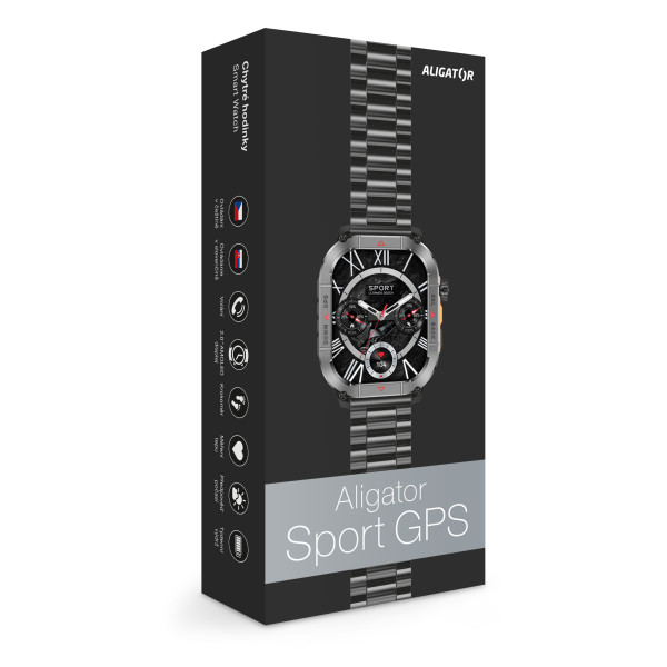 Aligator Watch Sport GPS černá