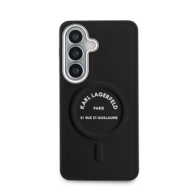 Zadný kryt Karl Lagerfeld PU RSG Logo Magnetic pre Samsung Galaxy S26, čierna