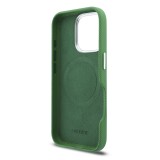 Lacoste PVC Iconic Petit Pique Metal Logo MagSafe Zadní Kryt pro iPhone 16 Pro Max Estragon Green