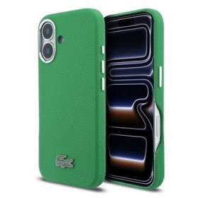 Zadný kryt Lacoste PVC Iconic Petit Pique Metal MagSafe pre Apple iPhone 17, green