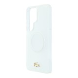 Lacoste PC/TPU Frosted Finish Gold Logo Magnetic Zadní Kryt pro Samsung Galaxy S26 Ultra White