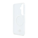 Lacoste PC/TPU Frosted Finish Gold Logo Magnetic Zadní Kryt pro Samsung Galaxy S26 White