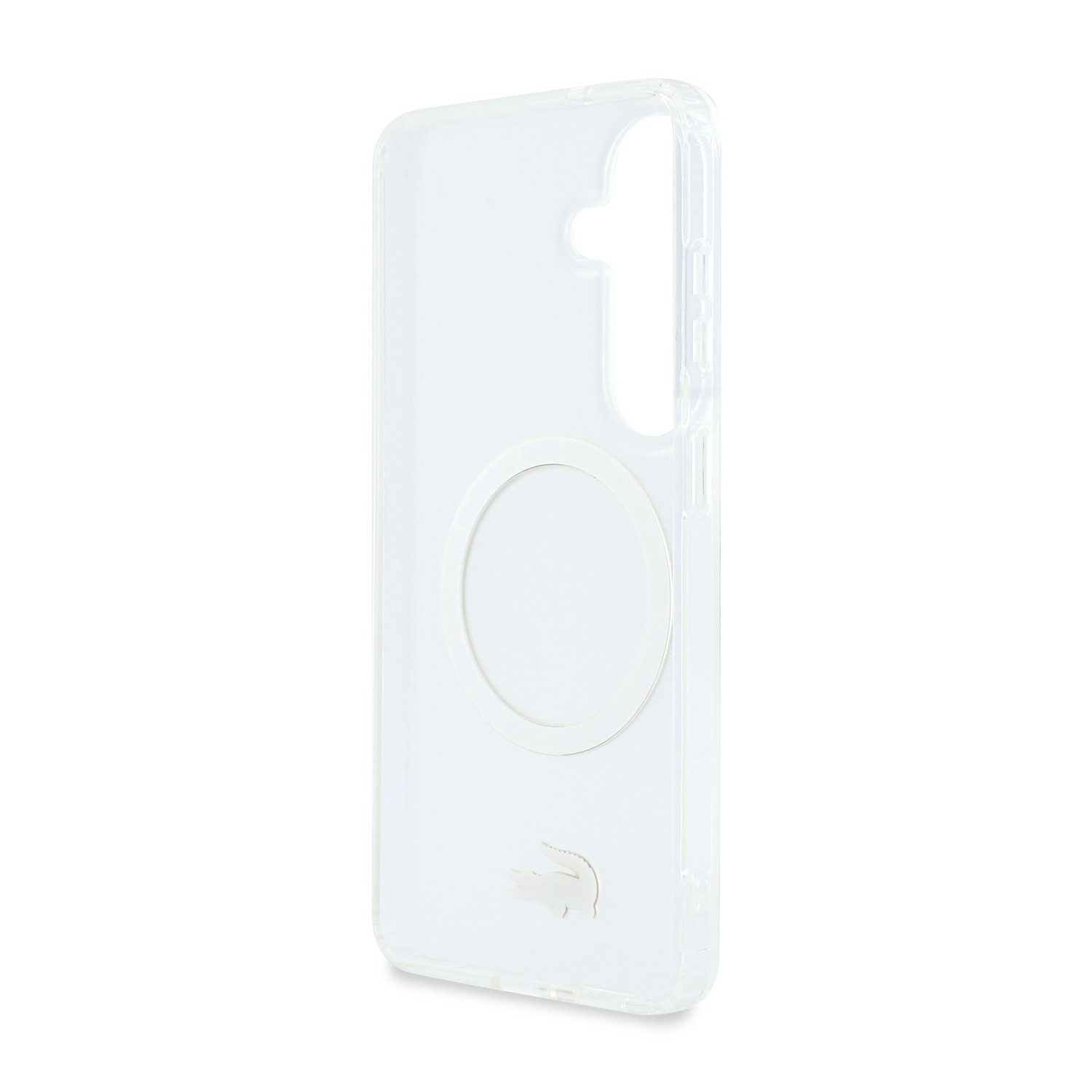 Lacoste PC/TPU Frosted Finish Gold Logo Magnetic Zadní Kryt pro Samsung Galaxy S26 White