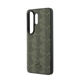 Lacoste PVC Blend Monogram Magnetic Zadní Kryt pro Samsung Galaxy S26 Ultra Khaki