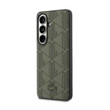 Lacoste PVC Blend Monogram Magnetic Zadní Kryt pro Samsung Galaxy S26 Khaki
