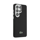 Lacoste Petit Pique Metal Logo Magnetic Zadní Kryt pro Samsung Galaxy S26 Ultra Black