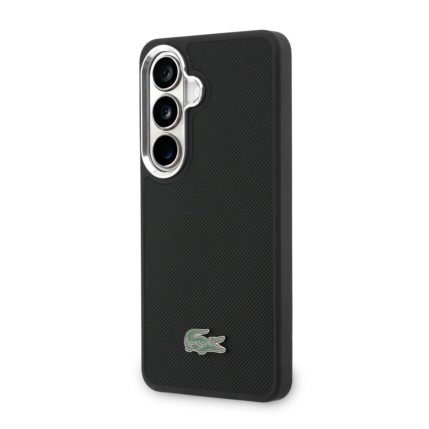 Lacoste Petit Pique Metal Logo Magnetic Zadní Kryt pro Samsung Galaxy S26 Black