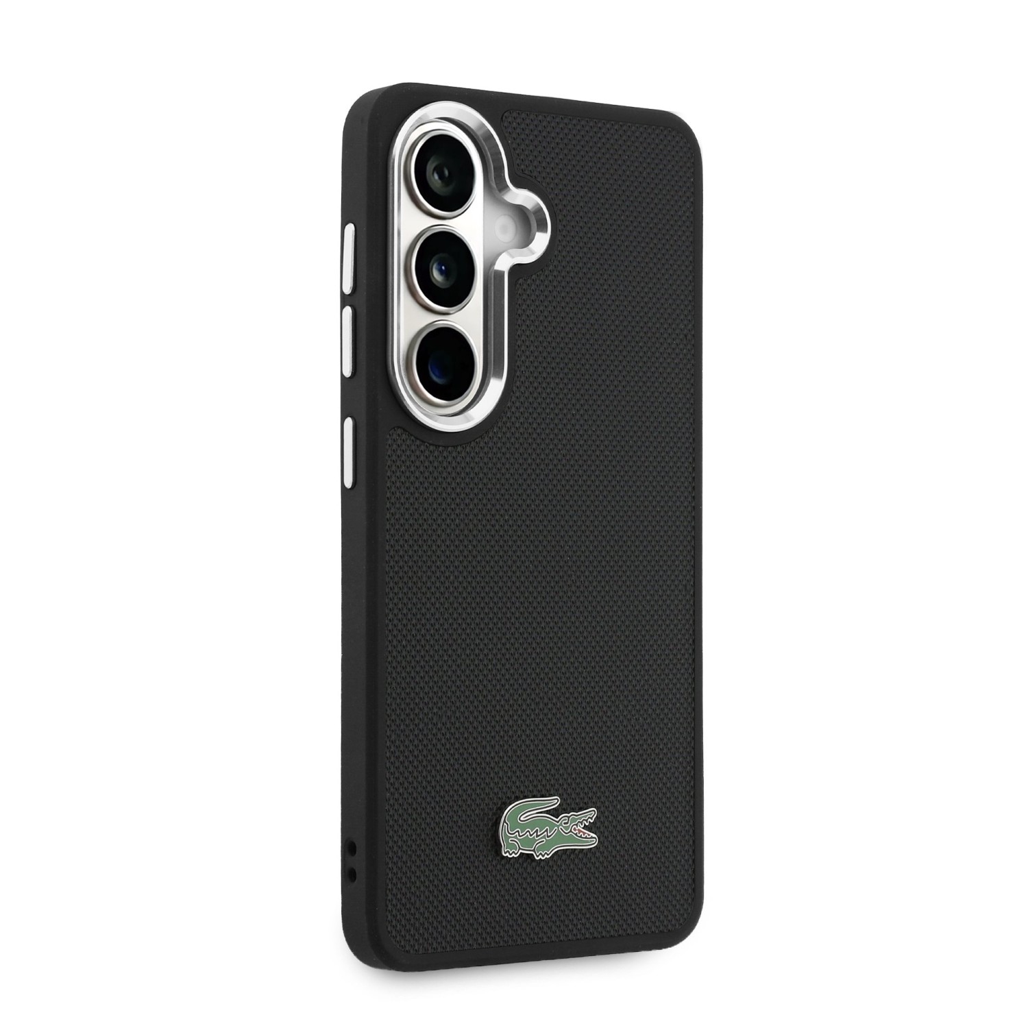 Lacoste Petit Pique Metal Logo Magnetic Zadní Kryt pro Samsung Galaxy S26 Black