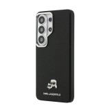 Karl Lagerfeld Grained PU Leather K&CH Heads Magnetic Zadní Kryt pro Samsung Galaxy S26 Ultra Black