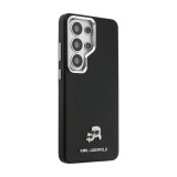 Karl Lagerfeld Grained PU Leather K&CH Heads Magnetic Zadní Kryt pro Samsung Galaxy S26 Ultra Black