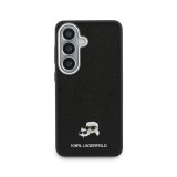 Karl Lagerfeld Grained PU Leather K&CH Heads Magnetic Zadní Kryt pro Samsung Galaxy S26 Black