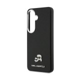 Karl Lagerfeld Grained PU Leather K&CH Heads Magnetic Zadní Kryt pro Samsung Galaxy S26 Black