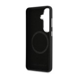 Karl Lagerfeld Grained PU Leather K&CH Heads Magnetic Zadní Kryt pro Samsung Galaxy S26 Black