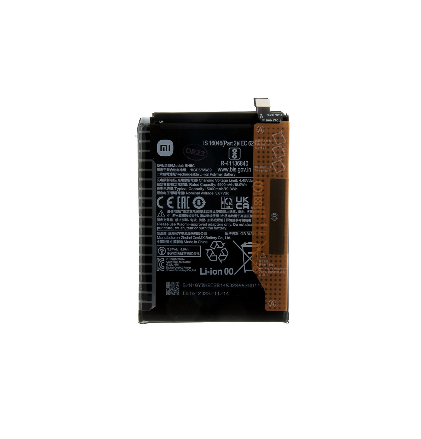 Originálna batéria Xiaomi BN5C 5000mAh (Service Pack) pre Poco M4 Pro 5G