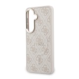 Guess PU Leather 4G Gold Frame Magnetic Zadný Kryt pre Samsung Galaxy S26+ Pink