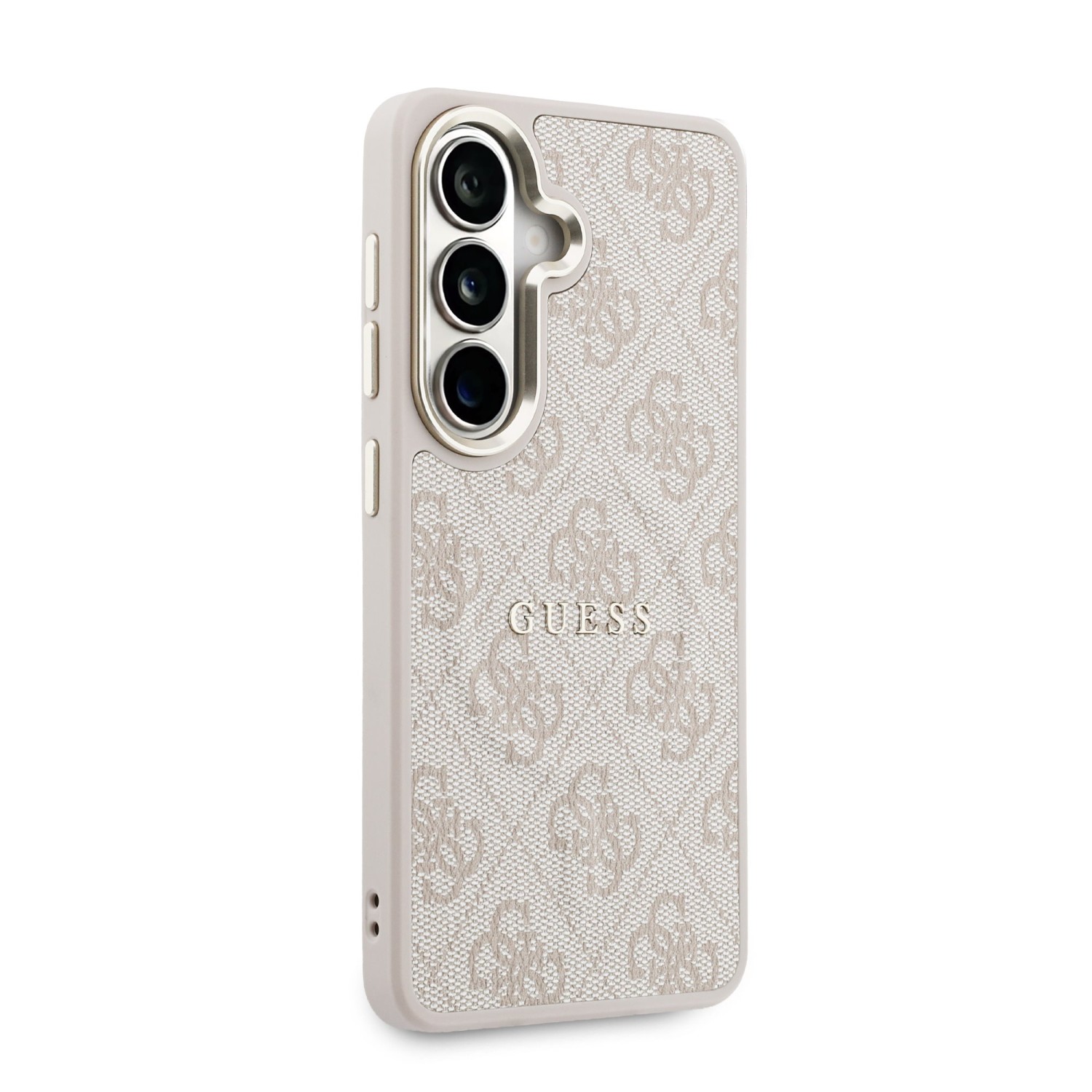 Guess PU Leather 4G Gold Frame Magnetic Zadný Kryt pre Samsung Galaxy S26+ Pink