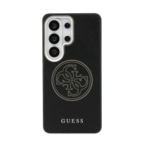 Zadný kryt Guess PU Perforated 4G Logo Magnetic pre Samsung Galaxy S26 Ultra, čierna