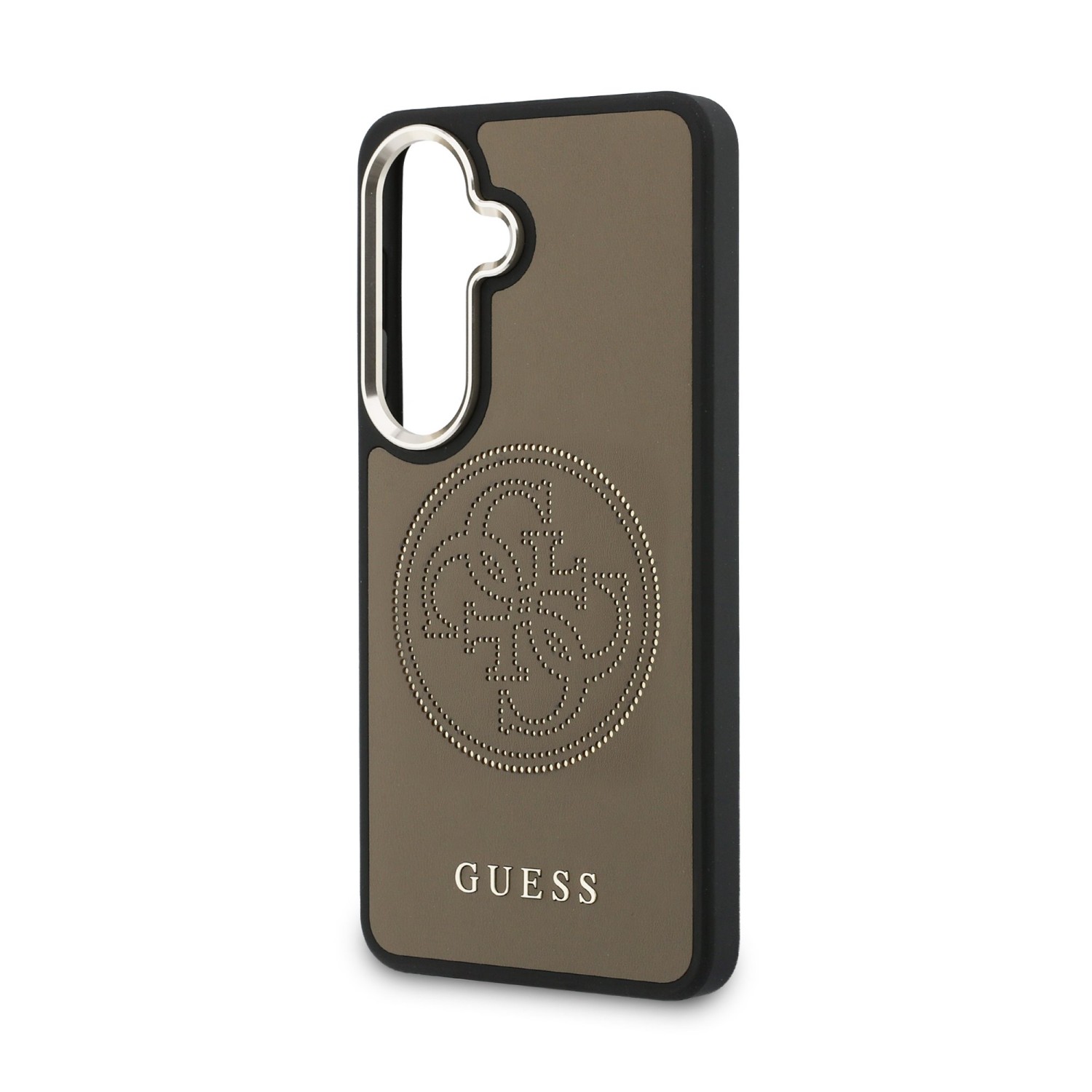 Guess PU Perforated 4G Logo Magnetic Zadní Kryt pro Samsung Galaxy S26 Brown