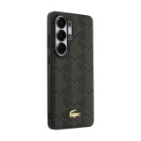 Lacoste PVC Blend Monogram Gold Logo Magnetic Zadní Kryt pro Samsung Galaxy S26 Ultra Brown