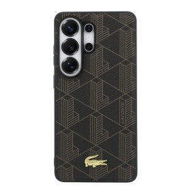 Zadný kryt Lacoste PVC Blend Monogram Gold Logo Magnetic pre Samsung Galaxy S26 Ultra, hnedá