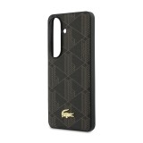 Lacoste PVC Blend Monogram Gold Logo Magnetic Zadní Kryt pro Samsung Galaxy S26+ Brown