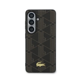 Zadný kryt Lacoste PVC Blend Monogram Gold Logo Magnetic pre Samsung Galaxy S26+, hnedá